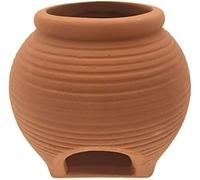 Ceramic Fish Tank Decorations Yellow Aquarium Ornaments Betta Breeding Cave, Pot Shaped Hideout Stone for Shrimp, Turtle, Crab to Breed, Rest, Hide and Play