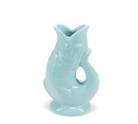 Ceramic fish vase - Aqua blue