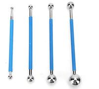 Ceramic Floor Grout Glue Scraping Tool 4Pcs Double Steel Pressed Ball with Steel Ball Head for Ceramic Floor Decoration