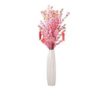 Ceramic Floor Vase - Decorative Tall Flower Holder for Living Room, Large White Vase for Home Décor and Dried Flower Arrangement, 71cm