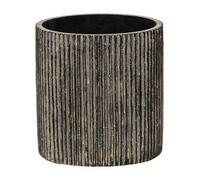 Ceramic Flower Pot, Gold, 16.5x16cm