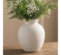 Ceramic Flower Vase Home Decor - 7.4 Inch Vintage Ceramic Vase Large Vases for Decor Living Room Large Ceramic Vase for Dining Room Bathroom Indoor and Outdoor Decoration