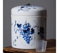 Ceramic Food Storage Container with Lids, 10kg Capacity for Rice, Tea, Coffee, Cereal, Flour, and Sugar