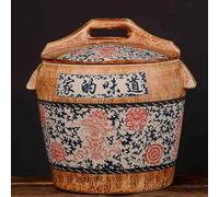 Ceramic Food Storage Containers with Lids, Traditional Style Rice and Food Dispensers