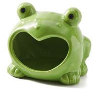 Ceramic Frog Sponge Holder for Kitchen Sink - Cute Sponge Holder and Novelty Kitchen Gadgets - Unique 5.8-Inch Kitchen Items and Accessories for Fun and Practical Kitchen Organization