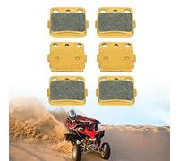Ceramic Front and Rear Carbon Brake Pads FA84 Fit for Honda TRX400X TRX 400X TRX400EX TRX 400EX Sportrax 400 TRX400 EX Fourtra TRX300EX Fourtrax 300 TRX250X for Yamaha Raptor 350 Raptor 660R 3 Sets