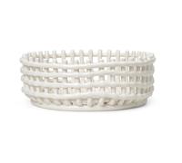 Ceramic Fruit Bowl White one size