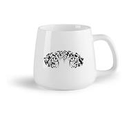 Ceramic Fruit Cup Porcelain Cup Wild Big Cat Leopard Predator African Animal （14oz/400ml Perfect for Kitchens, Restaurants & Cafes, Great Gift Idea