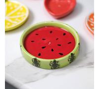 Ceramic Fruit Slice Shaped Incense Stick Holder (Watermelon Slice)
