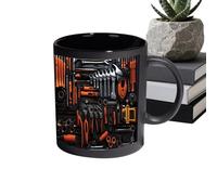 Ceramic,Funny Microwave Proof - Men Ceramic Cup for Mechanics | for Home Camping Dorm Hotel Apartment Coffee Tea Chocolate Juice Water