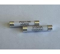 Ceramic Fuse, HV620, 315mA / 1000VDC, 6x32mm for use in Multimeters (2pcs/pk)