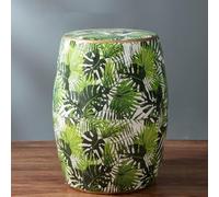 Ceramic Garden Decorative Stool, Glazed Hand-Painted Flower Stand, Side Table, Makeup Chair, Footstool for Living Room and Balcony