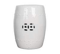 Ceramic garden stool in fresh green glazed oriental decorative ceramic garden stool in the shape of a Chinese drum natural colors suitable for living room and leisure design