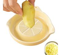 Ceramic Garlic Grater | Grater and Chop Tool | Onion Grater for Kitchen Cooking Food Preparation Catering Restaurant Garlic Turmeric Onion Shape