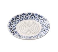 Ceramic Garlic Grater Plate Bowl, Finger-Safe Handcrafted Round Grating Pan, Anti-Slip Vegetable Fruit Grinding Tool Tomate Grater Plate Set Ginger Olive Oil Dip Herb Stripper Peeler Brush Stand