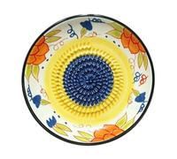 Ceramic Garlic Grater Plate Bowl Tomato Dish 12cm Round | Handmade Grating Plate Ceramic For Fruit Tomatoes, Manual Garlic Mincer Mincing Plates For Onion, Cheese, Chocolate Home