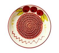 Ceramic Garlic Grater Plate Bowl Tomato Dish Non-Slip Food-Grade | 11.5cm Manual Garlic Mincer, Handmade Grating Plate Ceramic For Fruit Tomatoes Onion Cheese