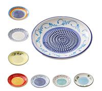 Ceramic Garlic Grater Plate Bowl Tomato Dish, Spanish Pan Con Tomate Plate Grater, Spanish Tomato Graters Plates with Brush, Cheese Fruit Crusher Grinder Ginger Grating Tool for Kitchen