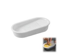 Ceramic Garlic Grater Plate,Ginger Grater Plate Multi-Functional Kitchen Tools for Grinding Wasabi Fruits Vegetables Ginger Garlic Cheese