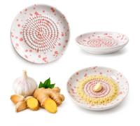 Ceramic Garlic Grater Plate, Handmade Spanish Style Grater Bowl