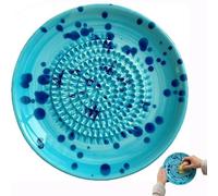 Ceramic Garlic Grater Plate, Natural Ginger Grinder and Decorative Garlic Mincer for Onion, Cheese, Nutmeg, Hand Dish Grating Bowl for Kitchen Cooking, Unique Gifts for Mom, Dishwasher Safe