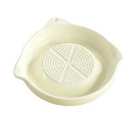 Ceramic Garlic Grater Plate,Shredder Grinder Tool - Ginger Shredding Tool - for Kitchen Ginger Garlic Turmeric Cheese Onion Cooking Food Prep Catering Restaurant