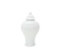 Ceramic Ginger Jar with Lid, Elegant Porcelain Storage Vase, Home Decor Table Centerpiece