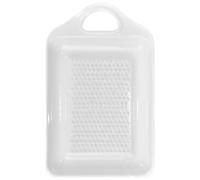 Ceramic Ginger White Garlic Plate Porcelain Ginger Tool Vegetable Grinding Tools Kitchen Food with Handle for Baby Food Fruits Onion