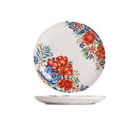 Ceramic glaze color creative pastoral wind plate home fresh and exquisite personality -11-inch plate
