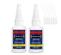 Ceramic Glue - 2PCS Super Glue - Instant Bond High Strength Waterproof Adhesive for Porcelain,Clay Pots,Figurine, Pottery, Dishes Repair, DIY Crafts 30g