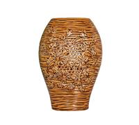 Ceramic Golden Bees Vase Crackle Glazed Wide Floral Flower Decorative Gift Art 26cm