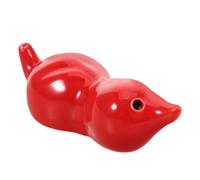 Ceramic Gourd Water Dropper 11.3x4x3.4cm for Calligraphy Brush Painting | Porcelain Ink Pot, Smooth Polished Finish, Red Gourd Shape, for Ink Palettes and Workspace Use