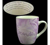 Ceramic Grandma Mug Gift Set - Fine China Mug with A Special Poetic Message, Ideal Present for A Special Grandmother | Suitable for Home, Office, Kitchen & Bedroom | Perfect for Christmas