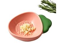 Ceramic Grater Plate - Carrot Shaped Garlic Mincer, Ginger Puree Dish, , Raised Friction Ribs, Paste Maker, Extract Fresh Citrus Peel Juice, Safe Hand Washable Kitchen