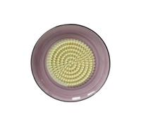 Ceramic Grater Plate, Diameter 12 cm Grating Plates, Handmade and Hand-Painted, Multipurpose Grater, for Ginger, Garlic, Spices, Carrots (#B)