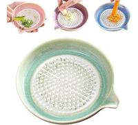 Ceramic Grater Plate | Ginger Garlic Grater, Handcrafted Multifunctional Graters Kitchen Tool | for Ginger, Garlic,Cheese, Chocolate, Fruits & Vegetables