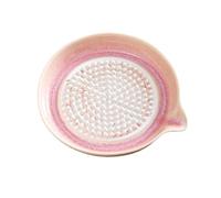 Ceramic Grater Plate with Spout Reusable Garlic Grater