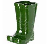 Ceramic Green Wellington Boot Plant Pot 17 X 15 X 10Cm Heaven Sends