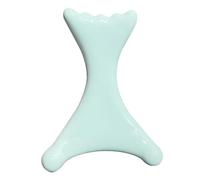 Ceramic Gua Sha Tool for Face & Body, Manual Facial Massage for Lymphatic Drainage, Jaw Lifting, Puffiness Care, Neck Massage for Stress Relief - Home Self Care,Gift for Mum Wife White