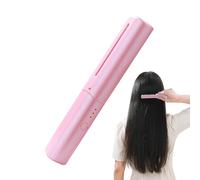 Ceramic Hair Straightener,Portable USB Rechargeable Beauty Supplies | Hair Straightening Comb,for Travel Holiday Festival Salon Home Wedding Bridal Spa Grooming Party Summer Daily