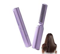 Ceramic Hair Styling Brush - Portable Heating Technology, Professional Straightening Tool, Lightweight Travel Companion | Ready For Special Occasions Effortless Mane Management Eq