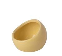 Ceramic Hamster Food Bowl, Non-Slip Small Animal Bowl, Anti-Spill Water Food Bowl Cage Accessory(Yellow)
