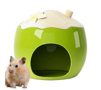 Ceramic Hamster House | Hamster House Cool Bed | Small Animal Cooling Hideaway Habitats for Squirrel Lemmings Hedgehog Chinchilla