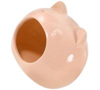 Ceramic Hamster House Hideout for Rats and Small Pets Cartoon | Cooling shelter for pet homes, comfortable hideaway for small animals, cartoon shaped ceramic house, safe for hot weather