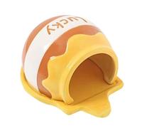 Ceramic Hamster's Nest - Summer Cooling Shelter, Cartoon Animal Caricatures | Habitats Ventilation Pod Enclosure, Alcove with Habitat Chinchilla Nook, Case Scenario for the