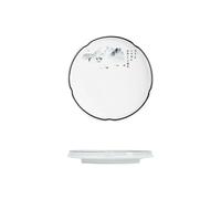 Ceramic hand-painted round cold dish household exquisite personalized tableware -9-inch shallow dish