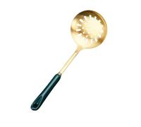Ceramic Handle Spatula Soup Spoon Stainless Steel Home Cooking Tool Set Colander Kitchen(Colander)