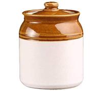 Ceramic Handmade Pickle Jar Set with Lid, Dining Table Pickels Containers and an Ideal Gift for Family 1 Pcs Medium