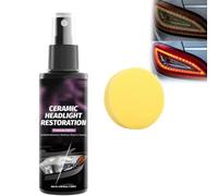 Ceramic Headlight Restoration Spray, Instant Clear Headlight Restoration Spray, Car Headlight Repair Fluid, Car Headlight Restoration Kit, Headlight Repair Polish, Car Headlight Restoration Kit (1PC)