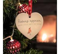 Ceramic Heart Hanging Ornament - When Loved Are Near Porcelain Hanging Heart | Heart Decorations Tree Pendant | Ceramic